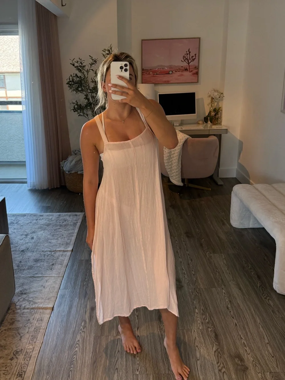 Pink Sundress Coverup
